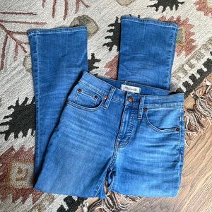 Madewell Cali Demi-Boot Denim Jeans Size 23